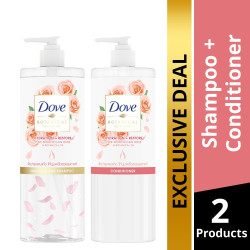 [BUNDLE] DOVE Botanical Anti Hair Fall Primrose Shampoo and Conditioner 450ml Set