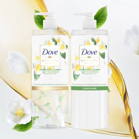 [BUNDLE] DOVE Botanical for Damaged Hair Restore Shampoo and Conditioner 450ml Set