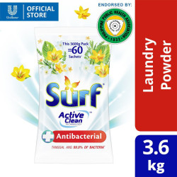 Surf Powder Detergent Antibacterial 3.6KG Pouch