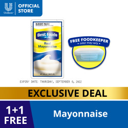Best Foods Real Mayonnaise Regular 220ML Pouch with Free...