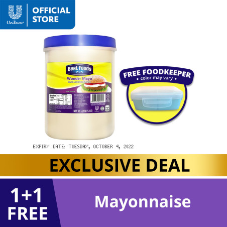 Best Foods Real Mayonnaise Wonder Mayo 3.5L with Free Food Keeper