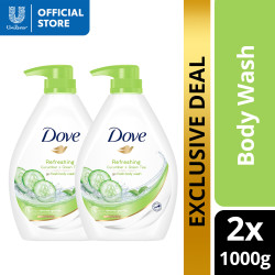 [Bundle of 2] Dove Go Fresh Body Wash Refreshing Cucumber 1000g