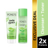 Pond's Healthy Hydration Aloe Vera Jelly Cleanser w/ Vit B3 100g & Glass Skin Toner 110g Bundle