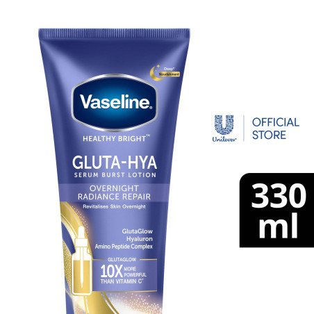 Vaseline Gluta-Hya Serum Burst Lotion Overnight Radiance Repair 330ML