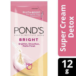 POND'S Bright Serum Day Cream Detox with Niacinamide, Gluta boost and UV Filter for Oily Skin 12g