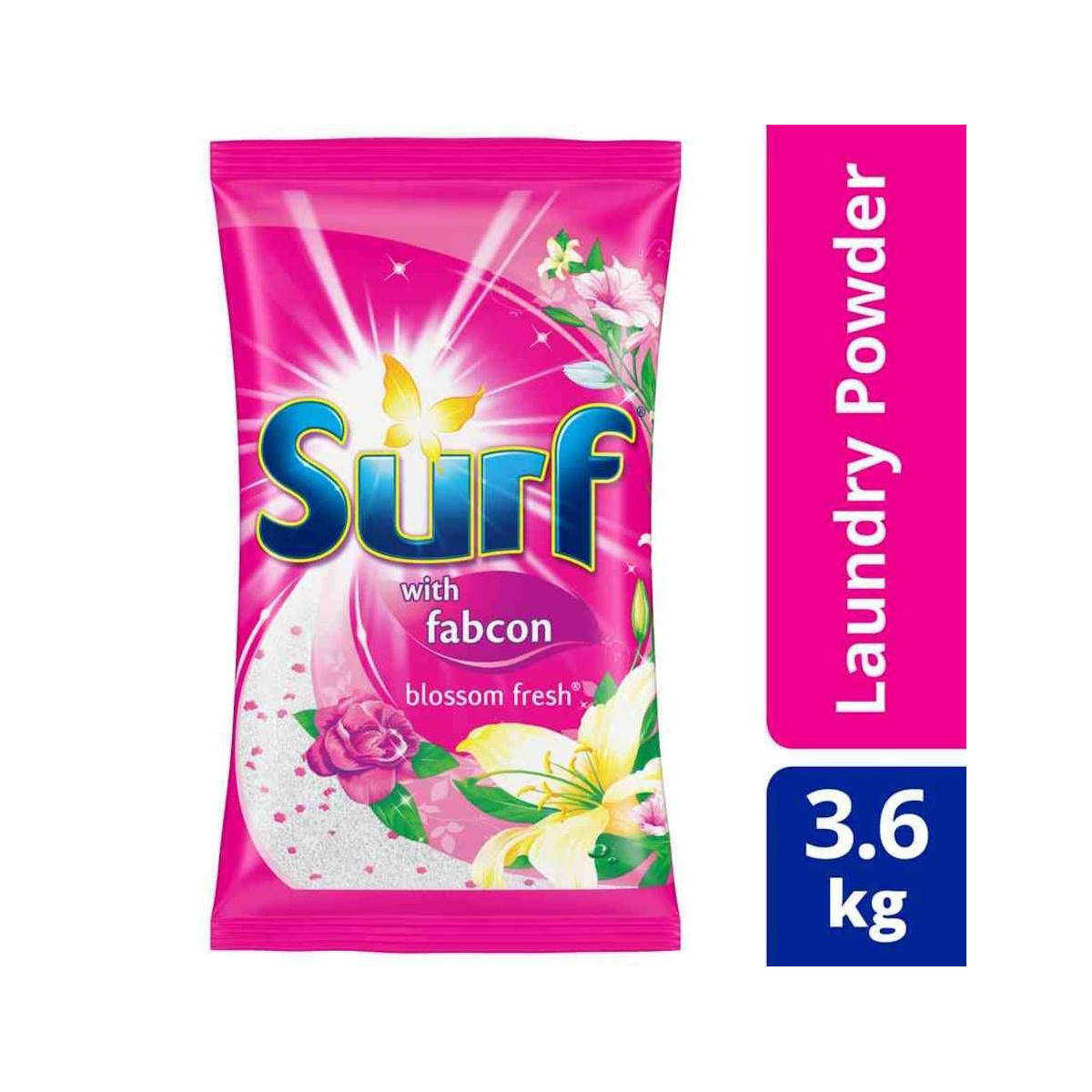 Surf Powder Detergent Blossom Fresh 3.6KG Pouch