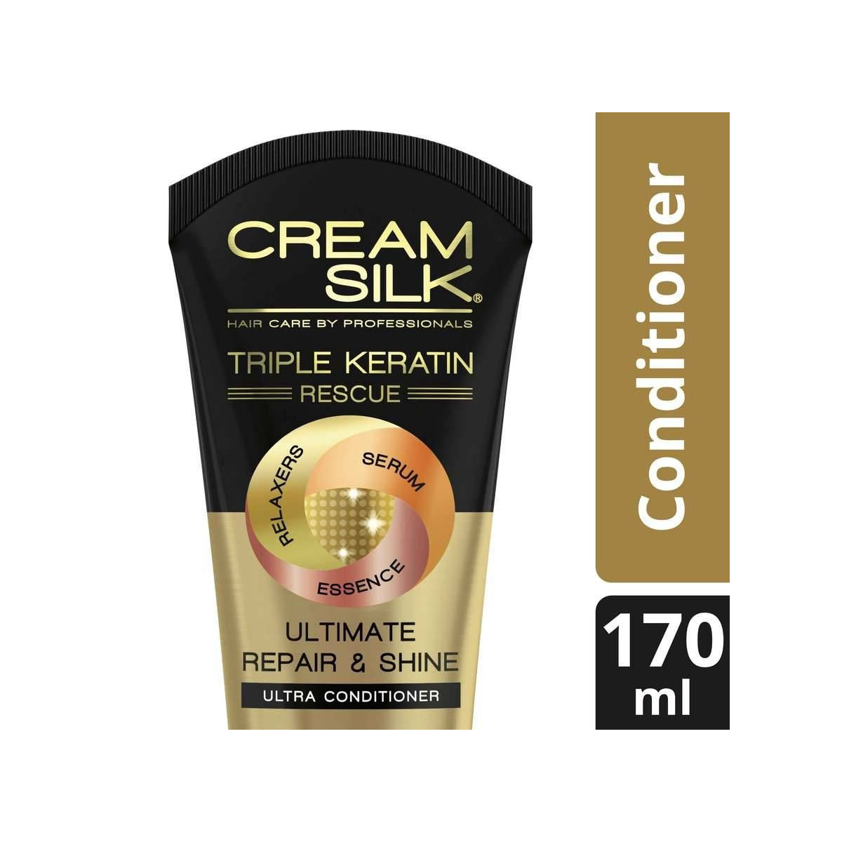 Cream Silk Triple Keratin Rescue Conditioner Ultimate Repair & Shine 170ML
