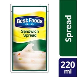 Best Foods Sandwich Spread Regular 220ML Pouch
