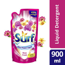 Surf Rose Fresh Laundry Liquid Detergent 900ML Pouch