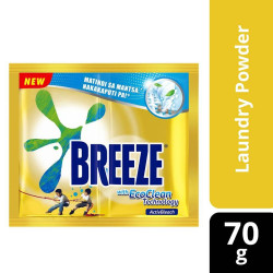 Breeze Powder Detergent ActivBleach with EcoClean Technology 76G Sachet