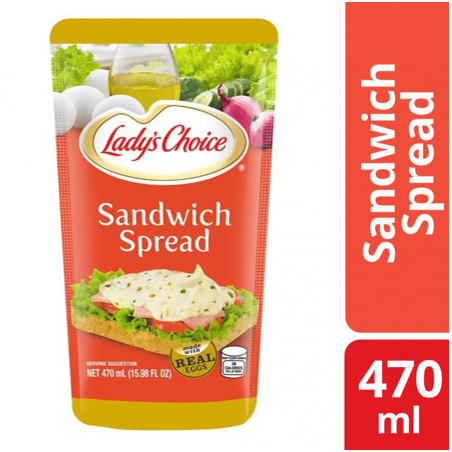 Lady's Choice Regular Sandwich Spread 470ML Pouch