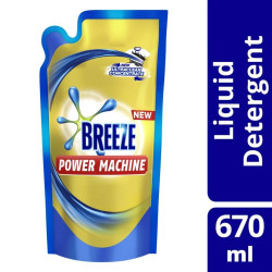 Breeze Powermachine With Ultraclean Concentrate Liquid Detergent 670ml Pouch