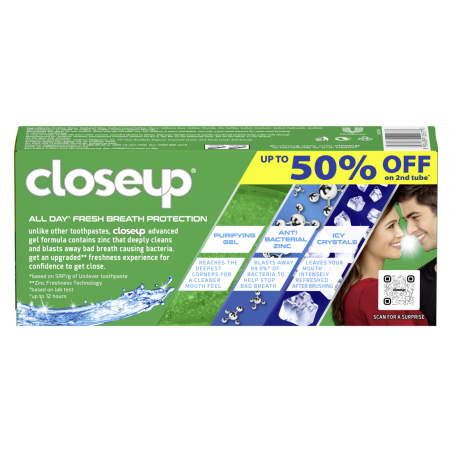 Close Up Anti-Bacterial Toothpaste Menthol Fresh 120ML