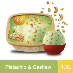 Selecta Pistachio & Cashew Ice Cream 1.3L