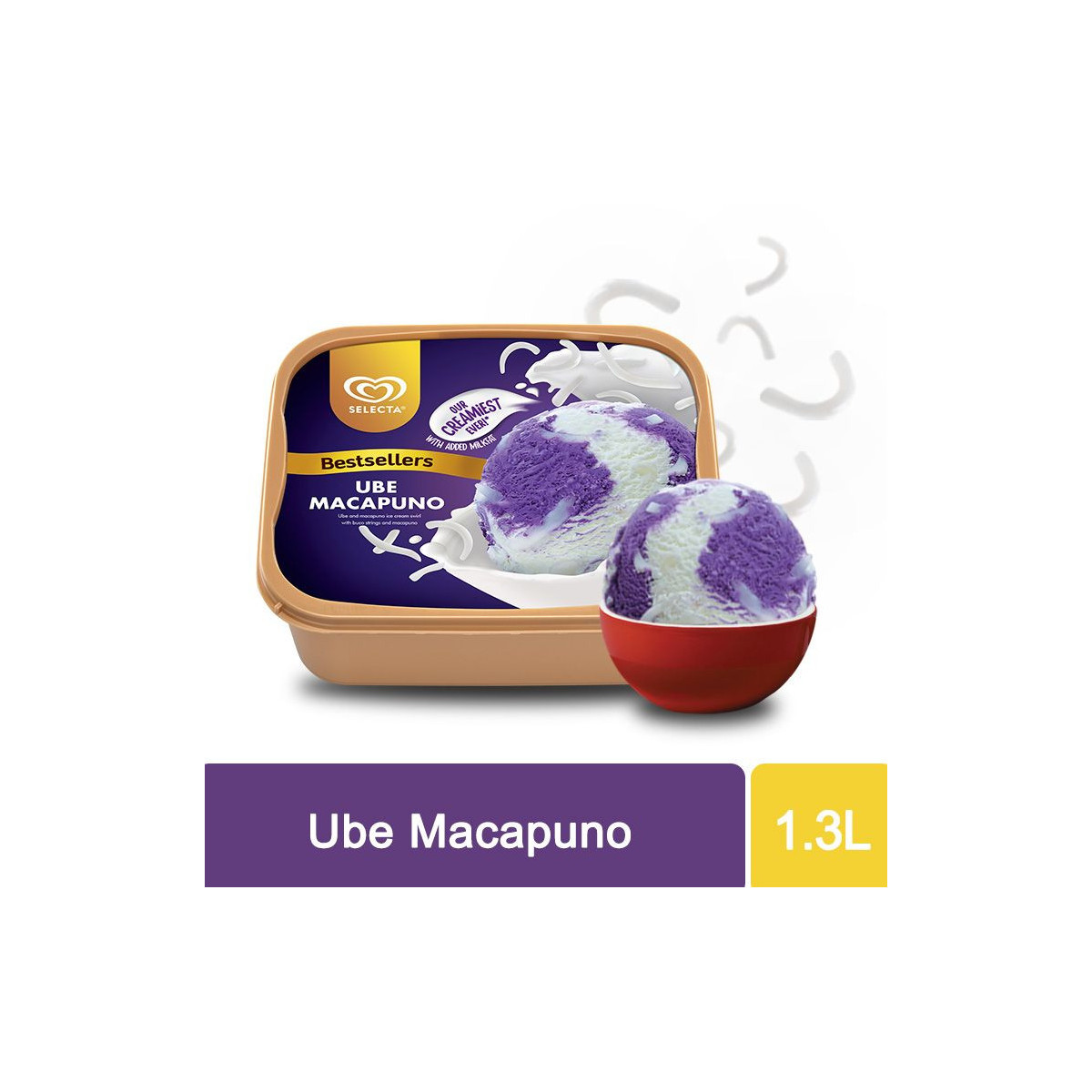 Selecta Ube Macapuno Ice Cream 1.3L