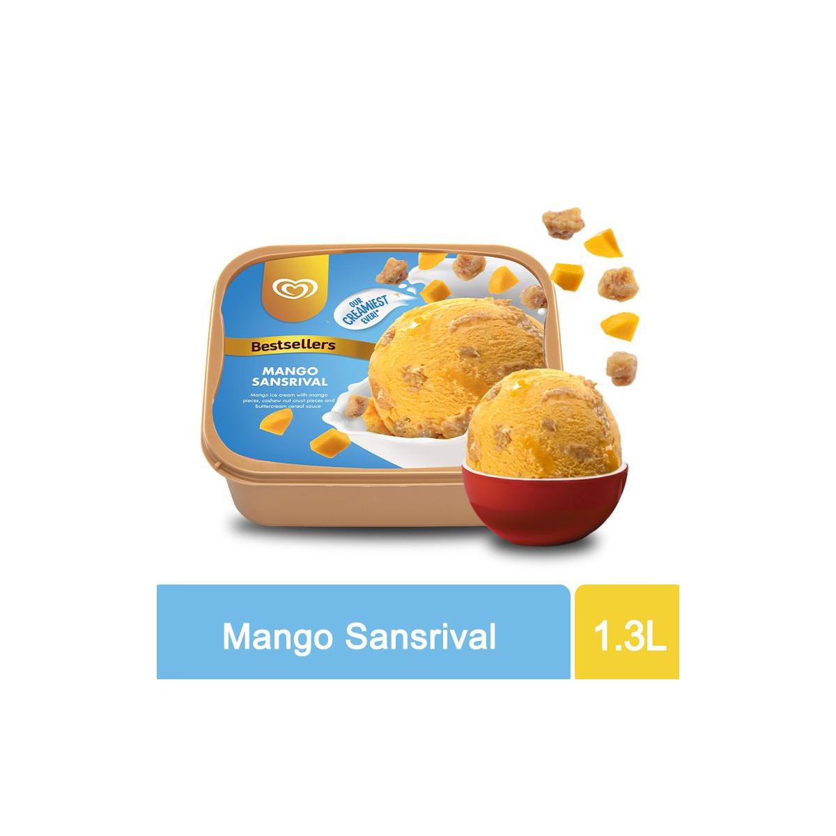 Selecta Mango Sansrival Ice Cream 1.3L