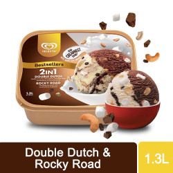 Selecta 2 in 1 Double Dutch - Rocky Road Ice Cream 1.3L