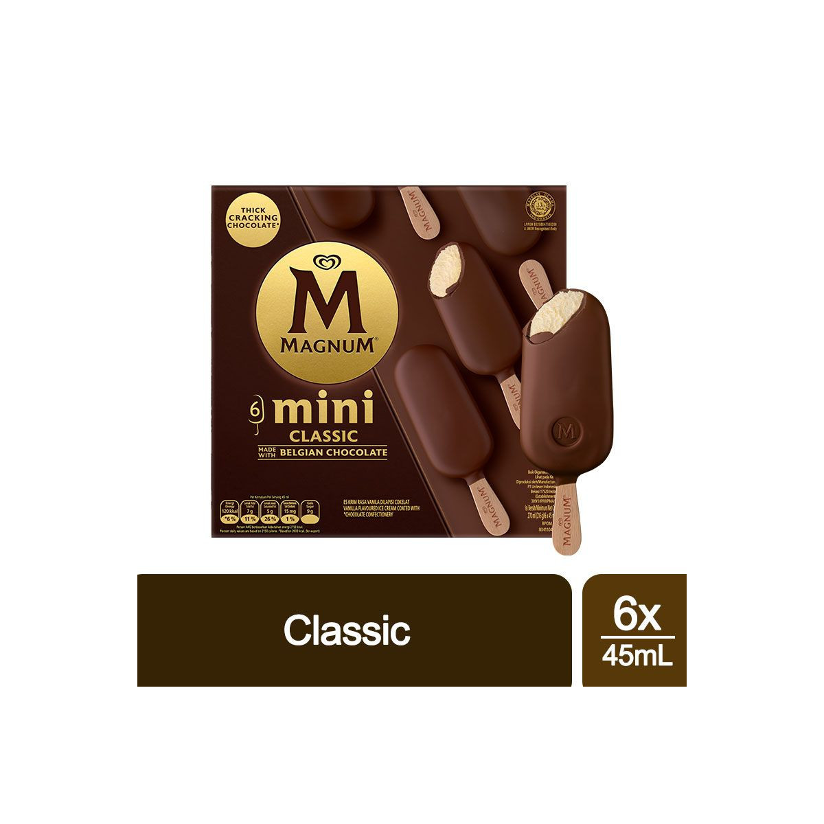 Magnum Minis Classic Ice Cream Stick 6x45mL