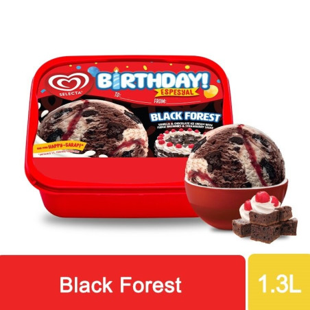Selecta Birthday Black Forest Ice Cream 1.3L