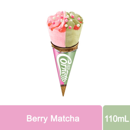Selecta Cornetto Luv U Berry Matcha Ice Cream 110mL