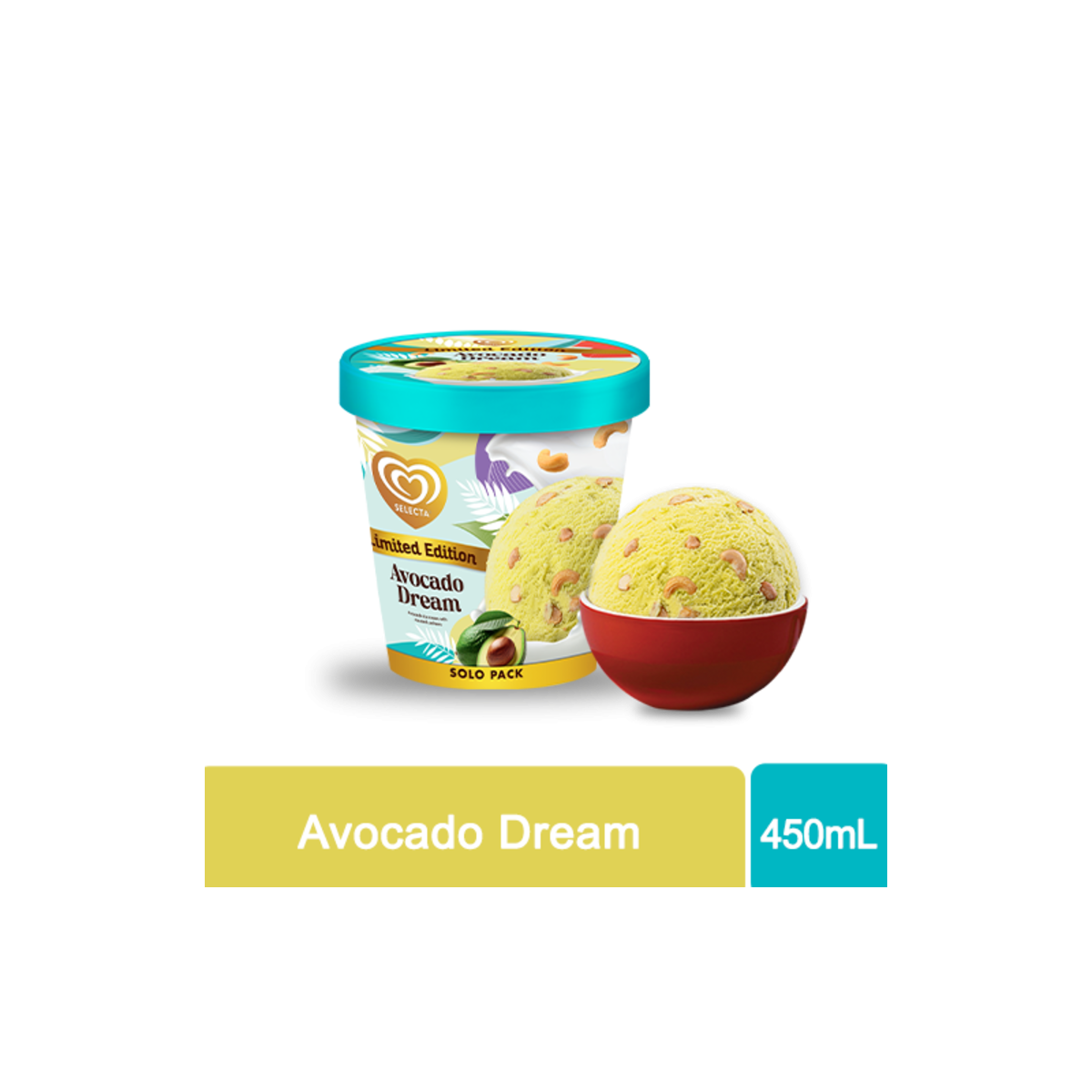 Selecta Avocado Dream Ice Cream 450ml