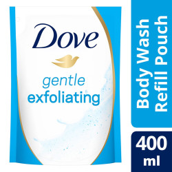 Dove Body Wash Refill Pouch Gentle Exfoliating 400ML