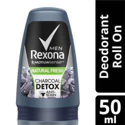 Rexona Men Deodorant Roll-On Natural Fresh Charcoal Detox 50ML