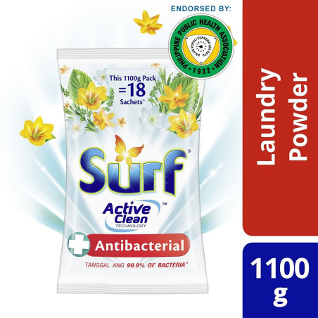 Surf Powder Detergent Antibacterial 1.1KG Pouch