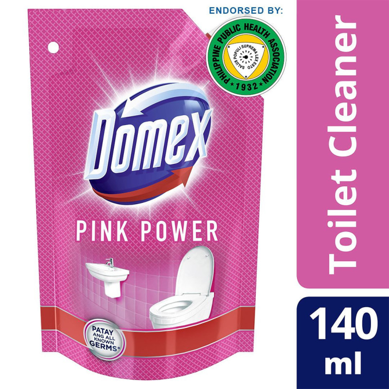 Domex Ultra Thick Bleach Toilet Cleaner Pink Power 150ML Pouch