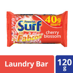 Surf Bar Detergent Cherry Blossom 120G Jumbo Cut
