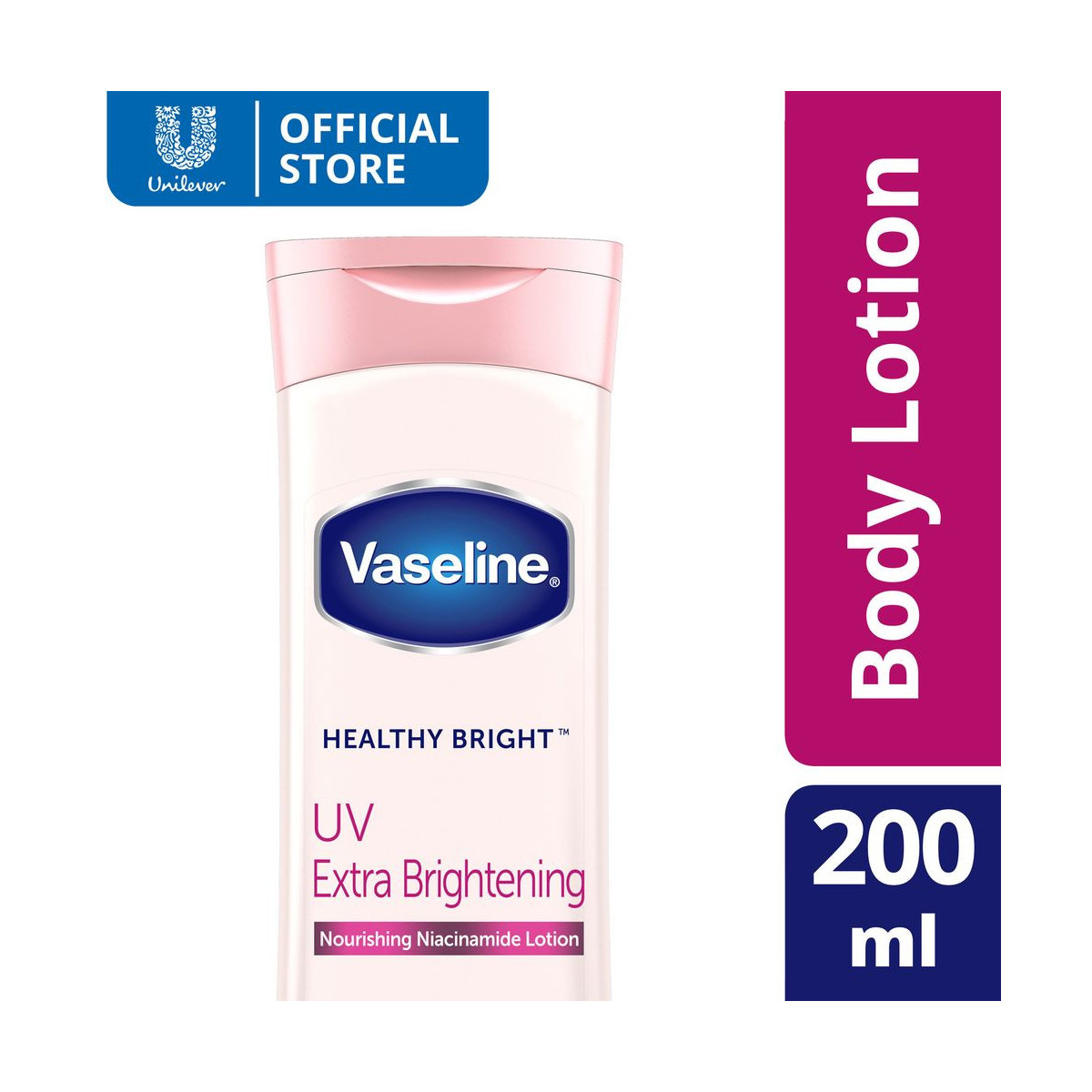 Vaseline Healthy Bright UV Extra Brightening Lotion 200ML