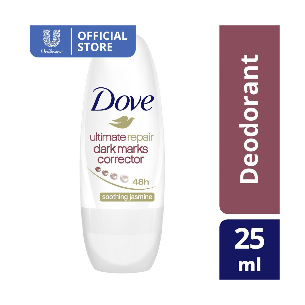 Dove Deodorant Roll-On Ultimate Repair Jasmine 25ML